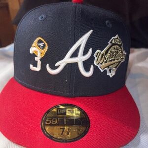 Atlanta braves fitted hat